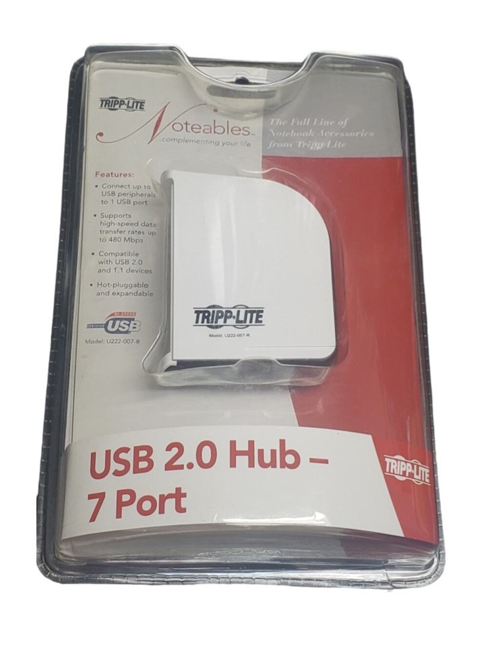Tripp-Lite USB 2.0 & 1.1 Device Hub - 7 Port Model No. U222-007-R Data Transfer